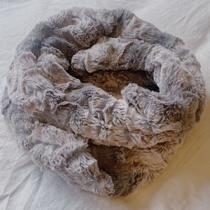 Loft faux fur infinity scarf